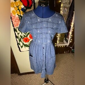 Denim Blue Midi Dress
